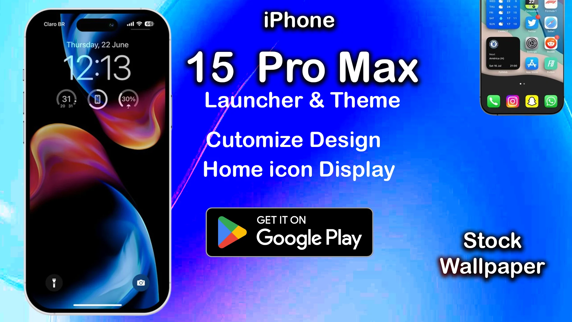Launcher: iOS 15 Pro Max Theme screenshot