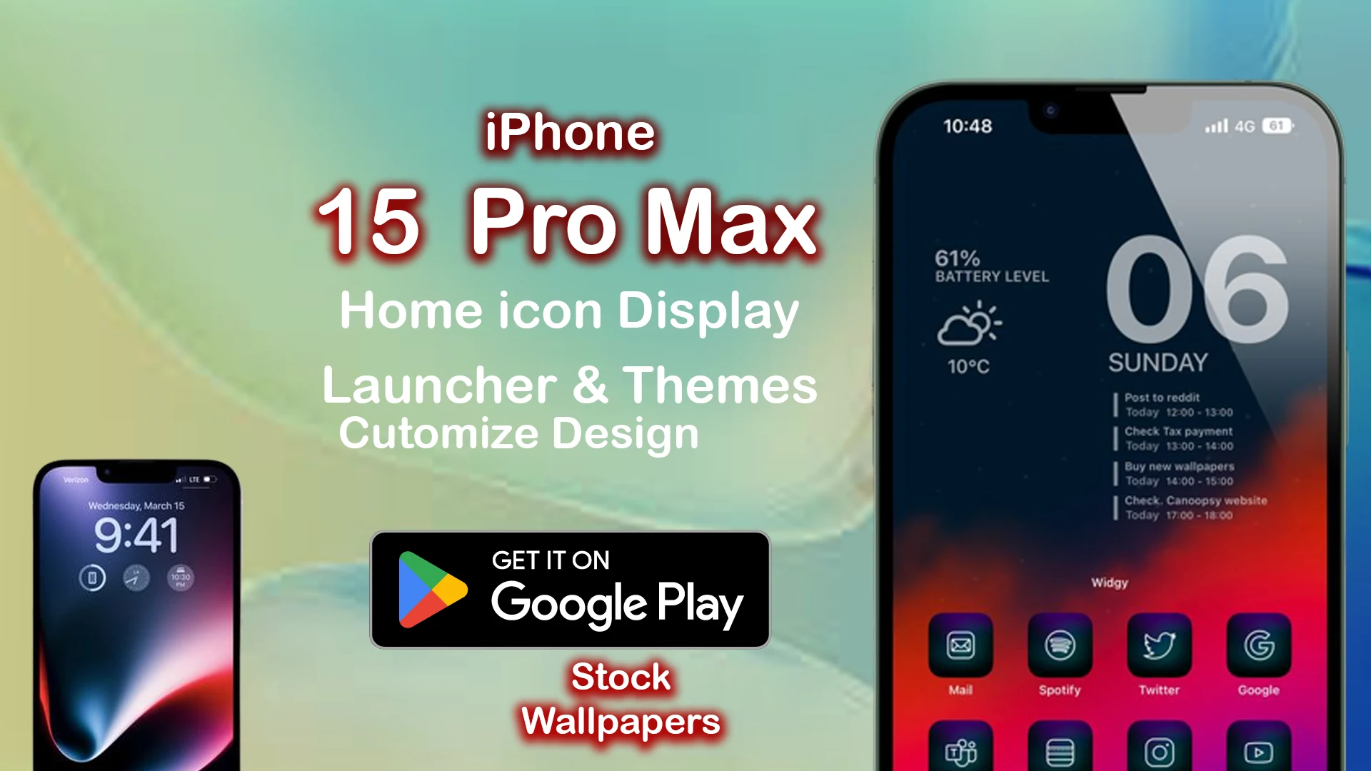 Launcher: iOS 15 Pro Max Theme screenshot